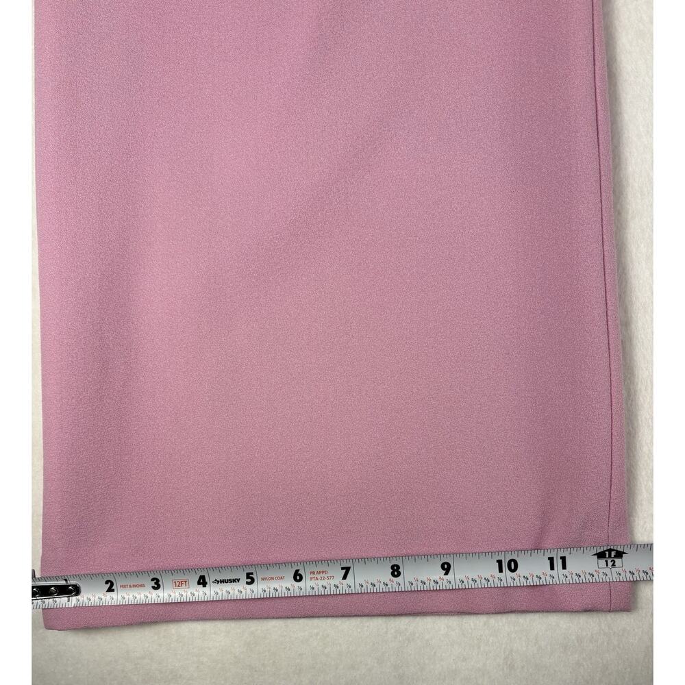 Tahari ASL Wide Leg Trouser Pants Size 10 Pink Macaroon Career Office Spring - Picture 15 of 16